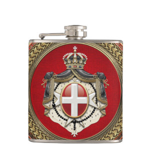 Flasques [500] Ordre de Malte - Armoiries de SMOM