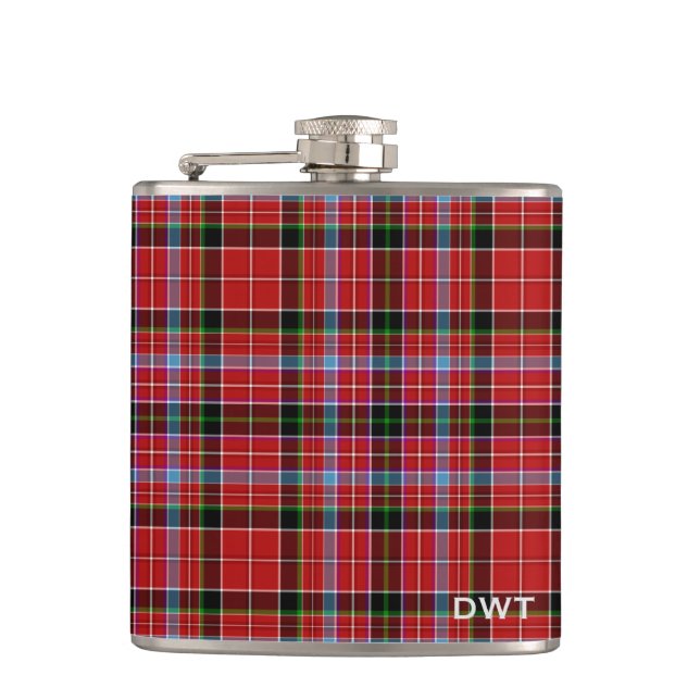 Flasques Aberdeen Tartan Monogramme (Devant)