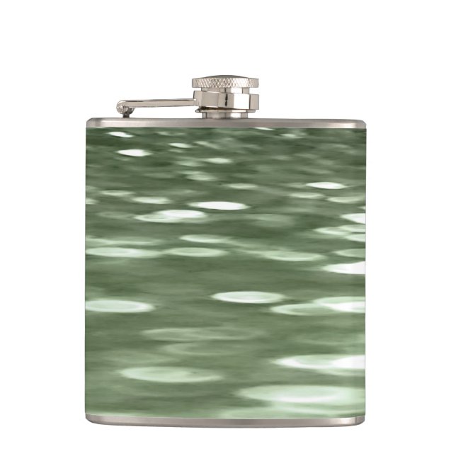 Flasques Abstract #3: Olive green blur (Devant)
