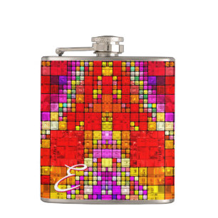 Flasques Abstrait Art 93A Lampe Emballée