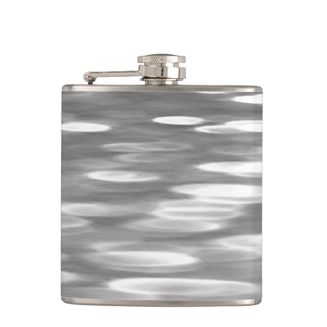 Flasques Abstrait n° 3 : brillant gris argenté (Devant)
