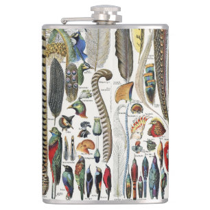 Flasques Adolphe Millot Dark Academia Vintage Plume d'oisea