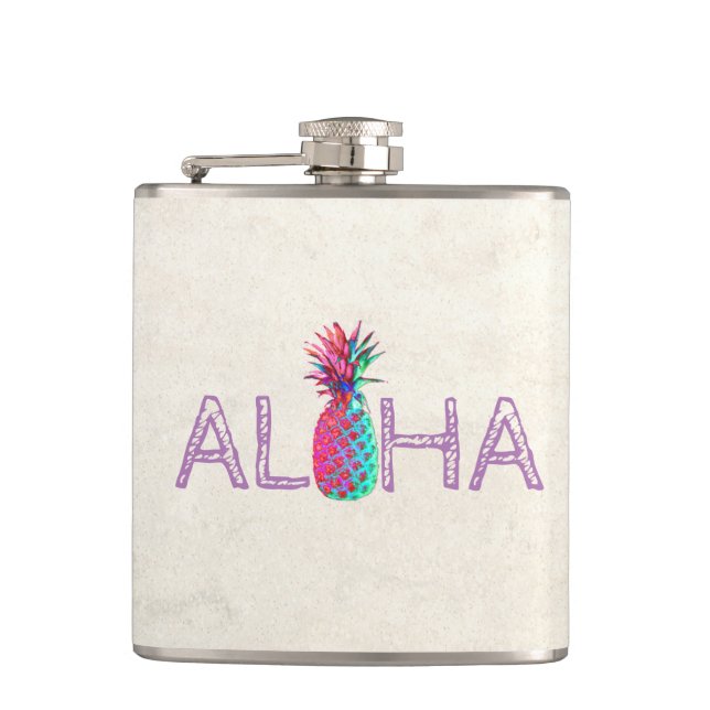 Flasques Adorable Aloha Hawaiian Pineappy (Devant)