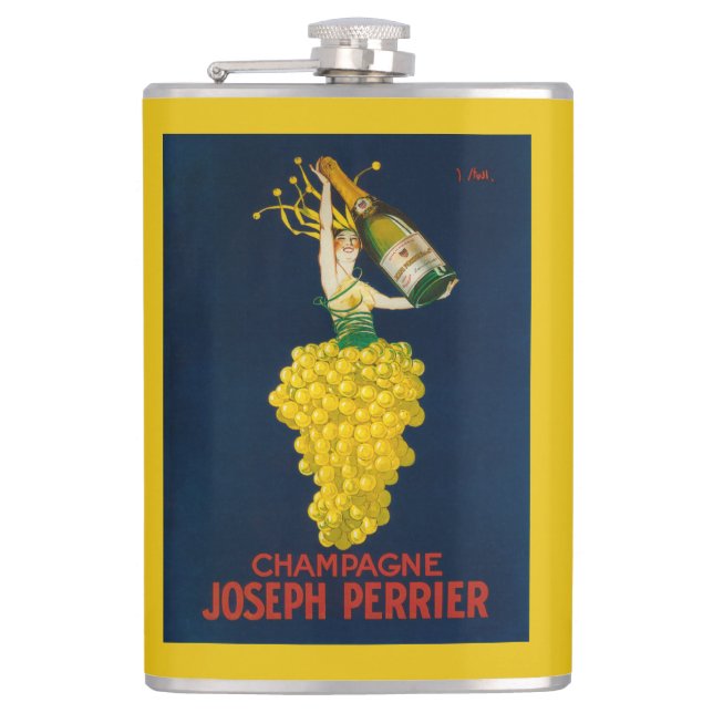 Flasques Affiche promotionnelle de Joseph Perrier Champagne (Devant)