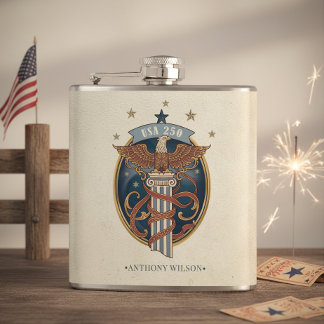 Flasques Aigle américain USA 250 Motif Art nouveau ID1304