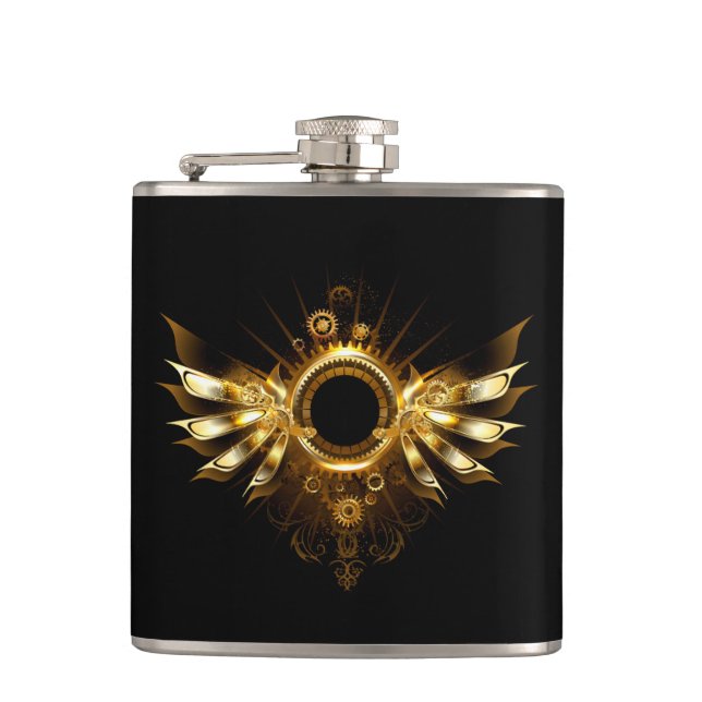 Flasques Ailes steampunk (Devant)