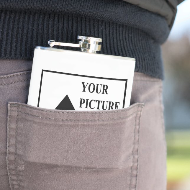 Flasques Ajouter une image personnalisée Nom de l'entrepris (En situation)