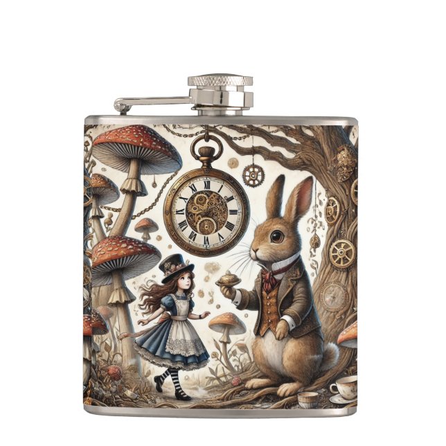 Flasques alice au pays des merveilles lapin blanc (Devant)