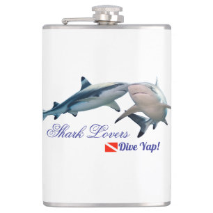 Flasques Amateurs de requins mignons Verre de tir