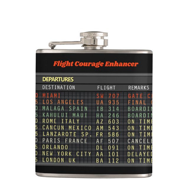 Flasques Améliorateur du courage en vol (Devant)
