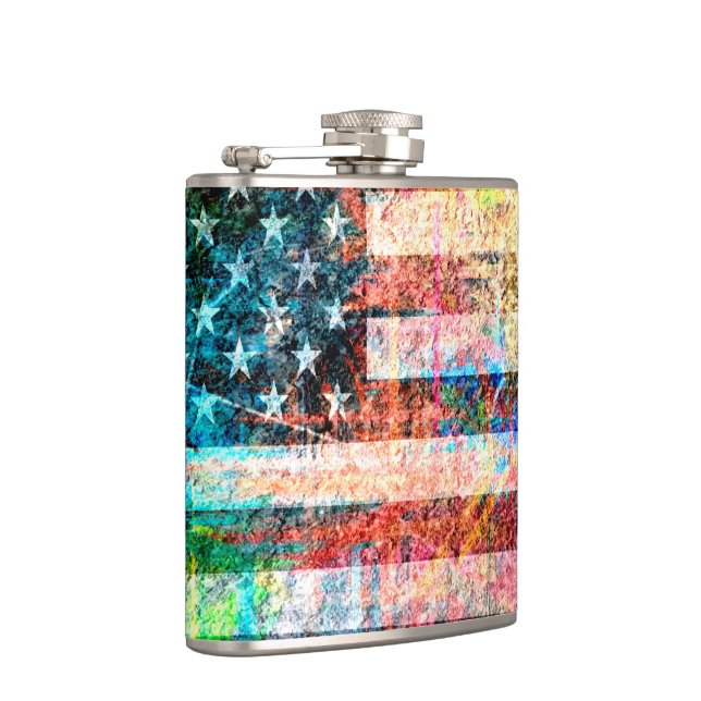 Flasques American Flag Grunge art #3 (Droite)
