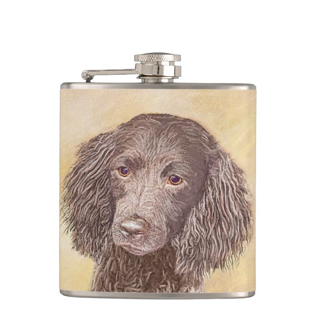 Flasques American Water Spaniel Peinture - Original Dog Art (Devant)