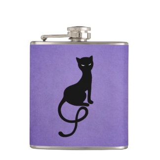 Flasques Amoureux des chats gothique Evil Kitty Purple