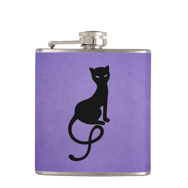 Flasques Amoureux des chats gothique Evil Kitty Purple (Devant)
