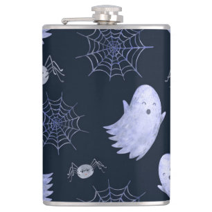 Flasques Amusant Motif d'Halloween Spider Fantôme.