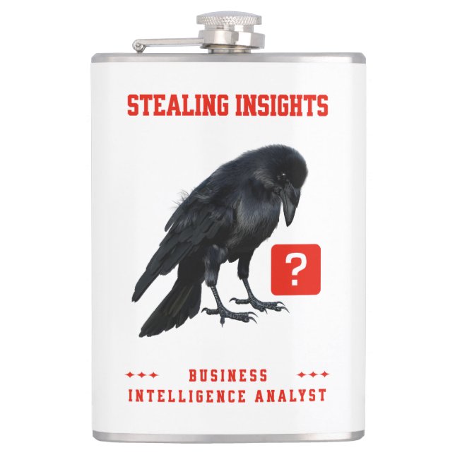 Flasques Analyste en intelligence d'affaires Crow (Devant)