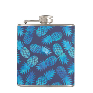Flasques Ananas bleus de colorant de cravate