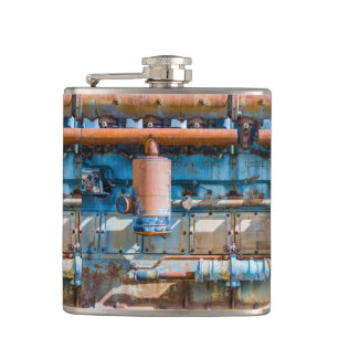 Flasques Ancien et rouillé Atlas Impérial moteur diesel à I