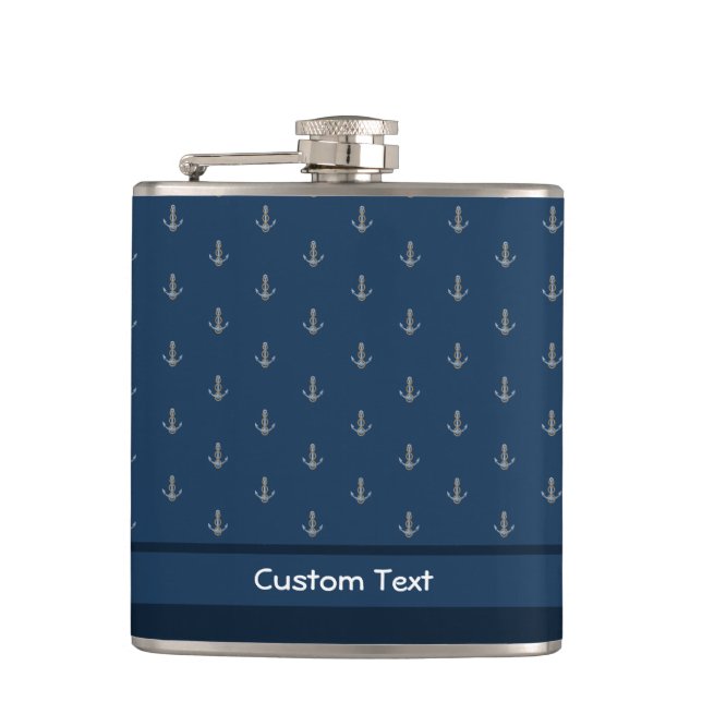 Flasques Ancre avec corde (Devant)