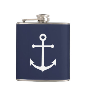 Flasques Ancre bleue marine