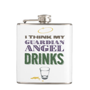 Flasques Ange gardien alcoolique