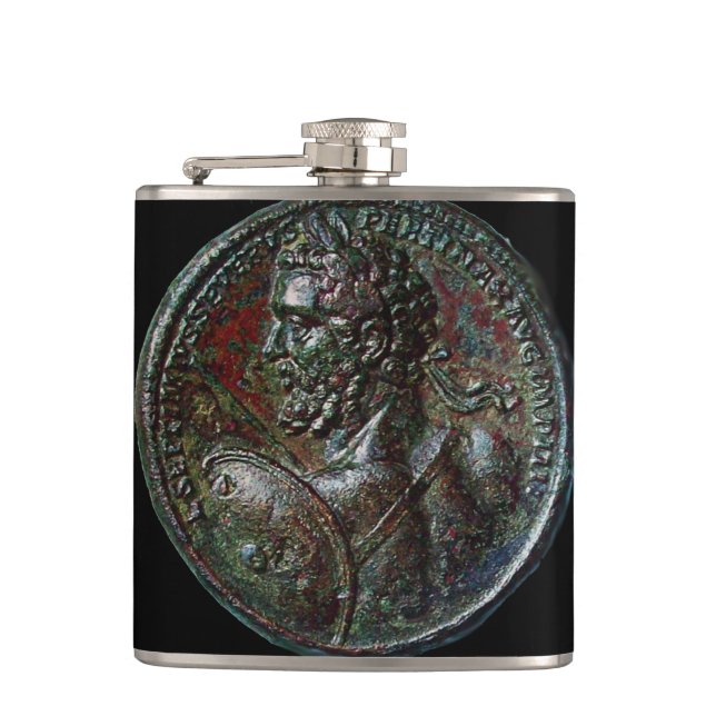 Flasques ANTIQUE ROMAIN BRONZE MEDALLION noir (Devant)