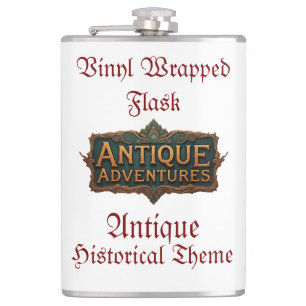 Flasques Antiquités Typographie Art intemporel -