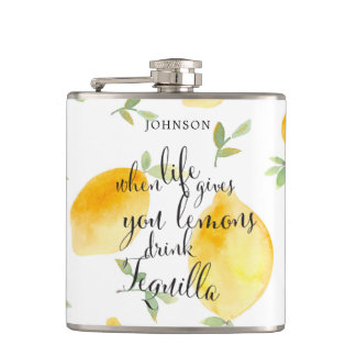 Flasques Aquarelle quand la vie vous donne des citrons |