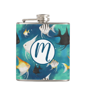 Flasques Aquarium Motif