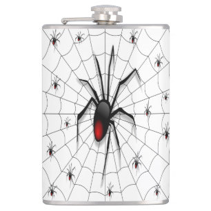 Flasques Araignée et bébés veuves noirs -