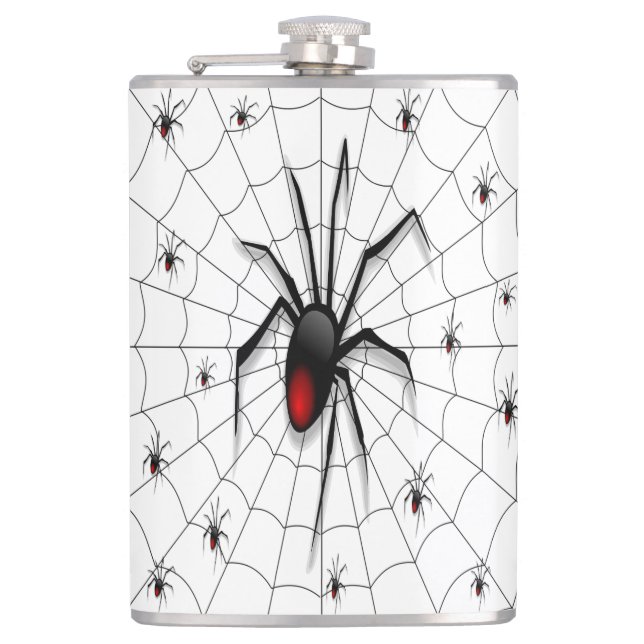 Flasques Araignée et bébés veuves noirs - (Devant)