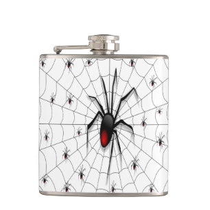 Flasques Araignée et bébés veuves noirs -