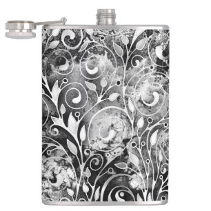 Flasques Arbre de Vie - Feuilles en Spirale Style Grunge 1