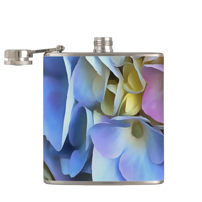 Flasques Arbuste bleu Hydrangea Arbuste Artistique Bossom (Ouvert)