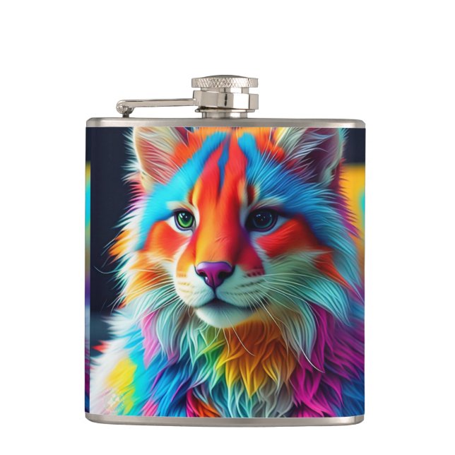 Flasques Arc-en-ciel Cat-68587 (Devant)