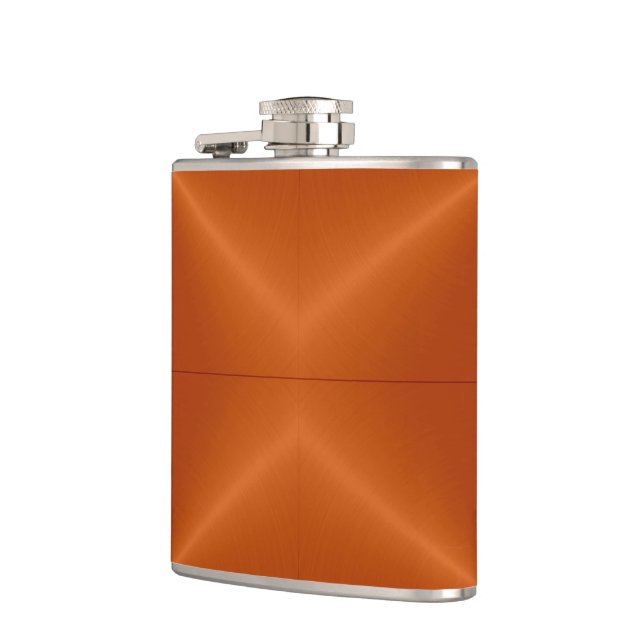 Flasques Argent et métal métallique orange (Gauche)