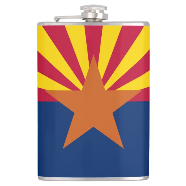 Flasques Arizona Drapeau : Réglage de Star Sun, État du cui (Devant)