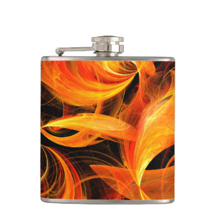 Flasques Art Abstrait Fireball