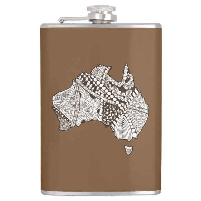 Flasques Art carte australien (Devant)