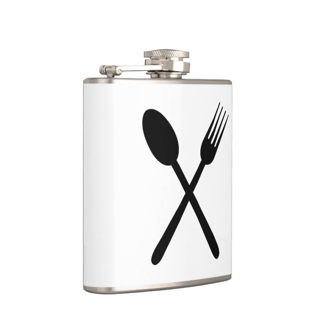 Flasques Art croisé par ensemble de cuillère et de couverts (Droite)