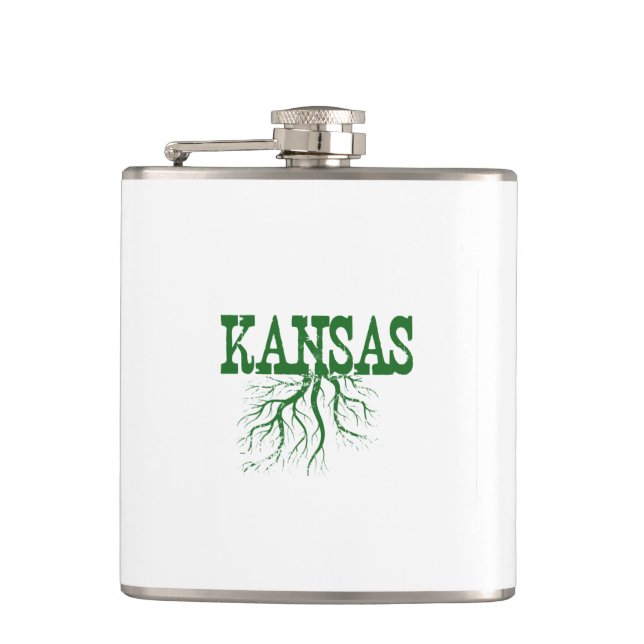 Flasques Art de mot de racines du Kansas (Devant)
