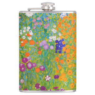 Flasques Art floral de jardin de campagne vintage de Gustav