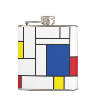 Flasques Art Moderne Géométrique Minimaliste De Stijl Mondr
