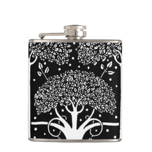 Flasques Art Nouveau Tree Beardsley Motif