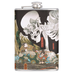 Flasques Art Ukiyo-e vintage de Kuniyoshi : Spectre de sque