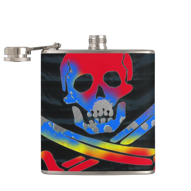 Flasques Artsy Skull (Ouvert)