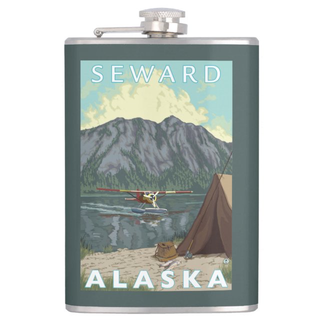 Flasques Avion de Bush et pêche - Seward, Alaska (Devant)