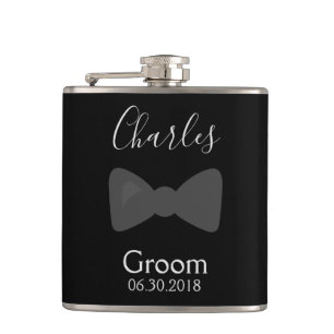 Flasques Bachelor partie Groom Bow Cravate