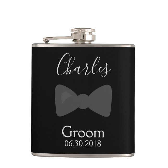 Flasques Bachelor partie Groom Bow Cravate (Devant)