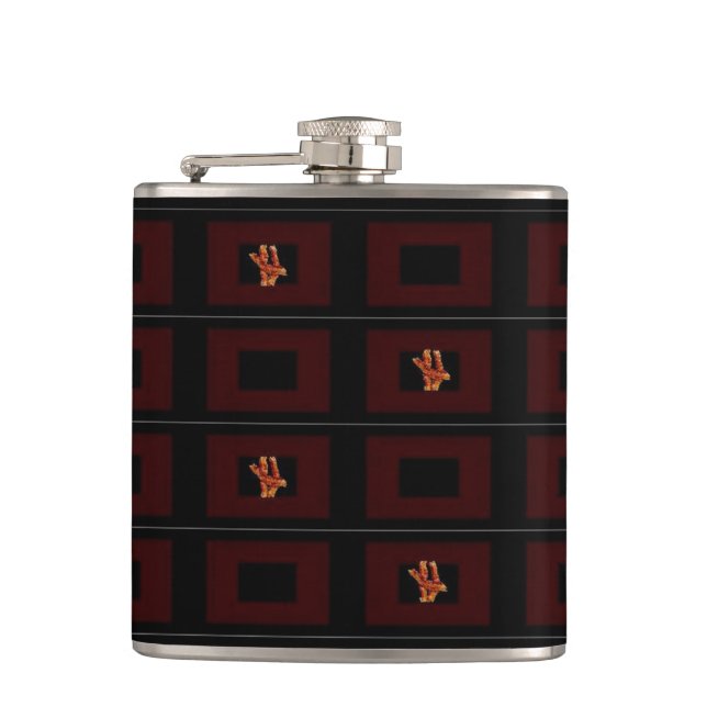 Flasques Bacon noir et hamandy Flask-Design 1 (Devant)